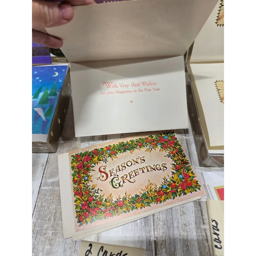 Hallmark Holiday Greeting Card Lot 152 Count Christmas Thanksgiving Envelopes